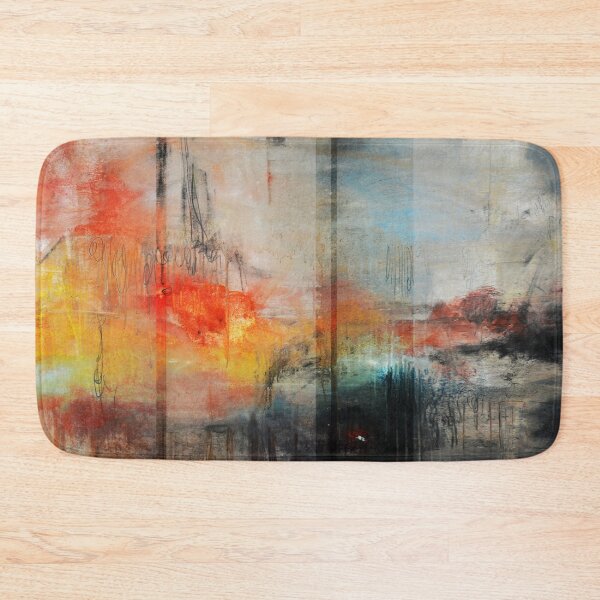 Item preview, Large Abstract Art, Blue Orange Abstract Print  designed and sold by AndradaArt.