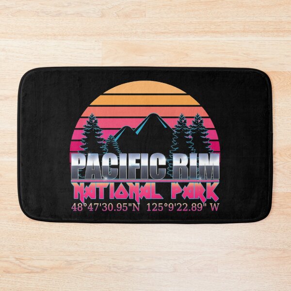 Item preview, Pacific Rim National Park with GPS Location Classic 80's Design  designed and sold by Bullish-Bear.