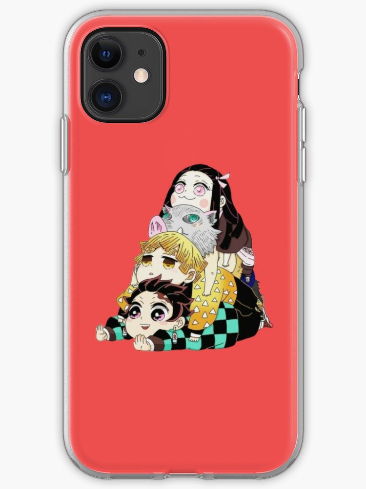 Demon Slayer Kimetsu No Yaiba Design Iphone Case Cover By Refresh8 Redbubble