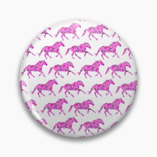 Item preview, Mustang horses pink camo and White  designed and sold by AxeLeon Patterns.