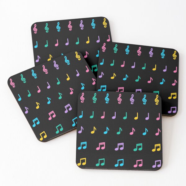 Item preview, Colorful music notes  designed and sold by OkihanaShop.