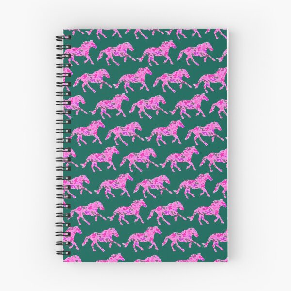 Item preview, Mustang horses pink camo and green  designed and sold by AxeLeon Patterns.