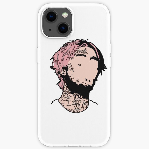 Lil Peep face art iPhone Soft Case