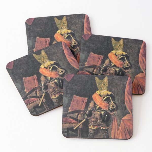 Item preview, Cat in historical costume, 17th century armor. designed and sold by Véronique Lestoquoy.