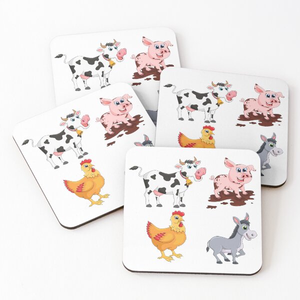 Item preview,  Farm Animals -Cow, Pig  designed and sold by mayankdozdesign.