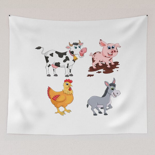 Item preview,  Farm Animals -Cow, Pig  designed and sold by mayankdozdesign.