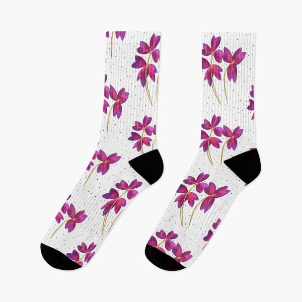 Item preview, Oxalis Purple Clover Shamrock Flower designed and sold by Michelebuttons.