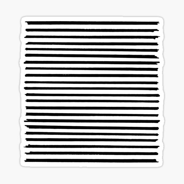 hand drawn stripes black Sticker