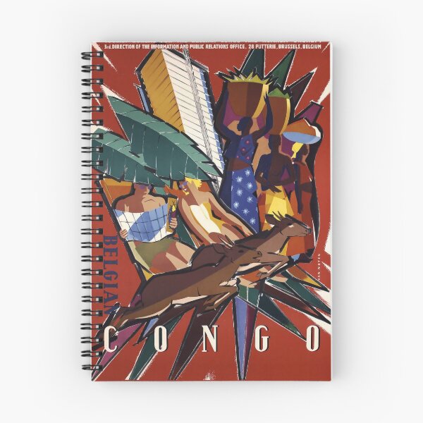 Item preview, Belgian Congo vintage travel poster designed and sold by stickart-marek.
