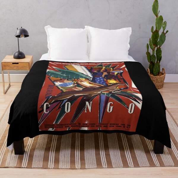 Item preview, Belgian Congo vintage travel poster designed and sold by stickart-marek.