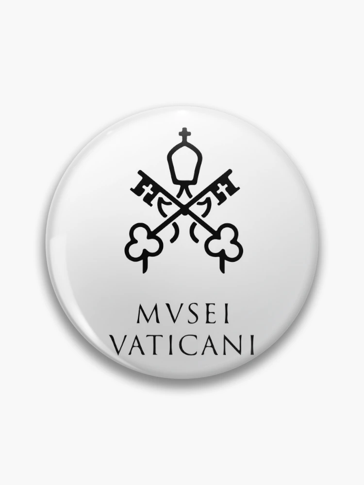 Musei Vaticani" Pin for Sale by luggagestickers | Redbubble
