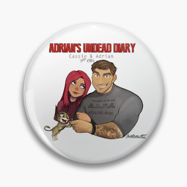 Item preview, Adrian Ring, and Cassie with Baby Otis! Adrian's Undead Diary logo designed and sold by Chris Philbrook.