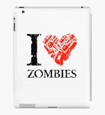 I Love Zombies (Version 01) iPad Case/Skin
