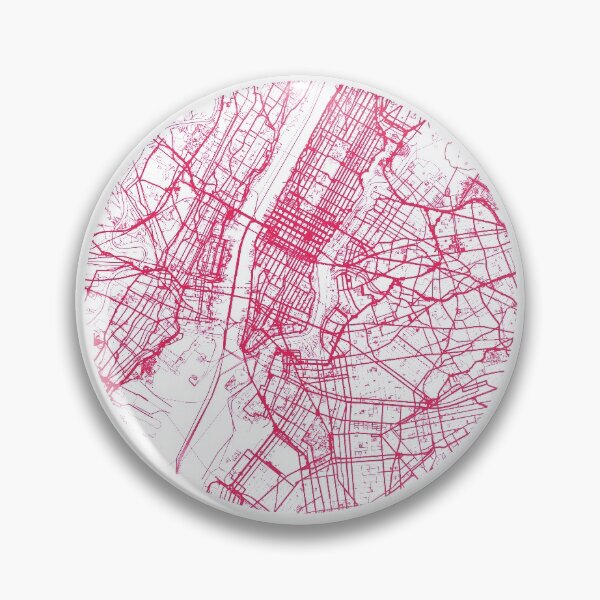 Item preview, New York Map - Pink designed and sold by Makestudio.