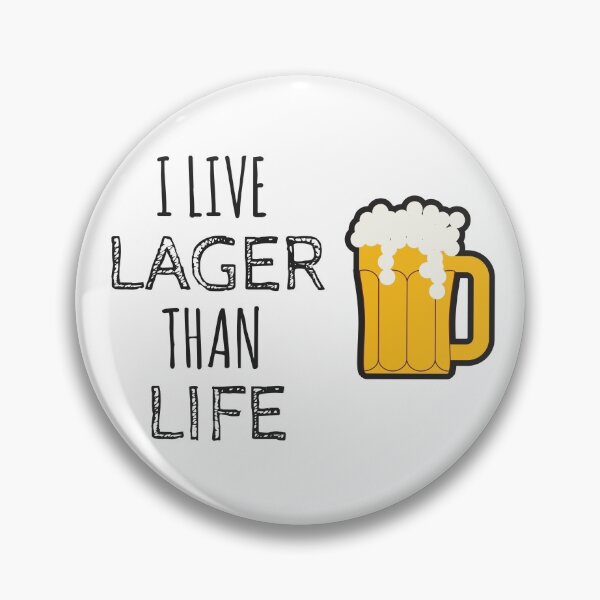Item preview, Funny Lager Beer Design for Craft Beer Lovers designed and sold by Hopscotch Shop Designs.