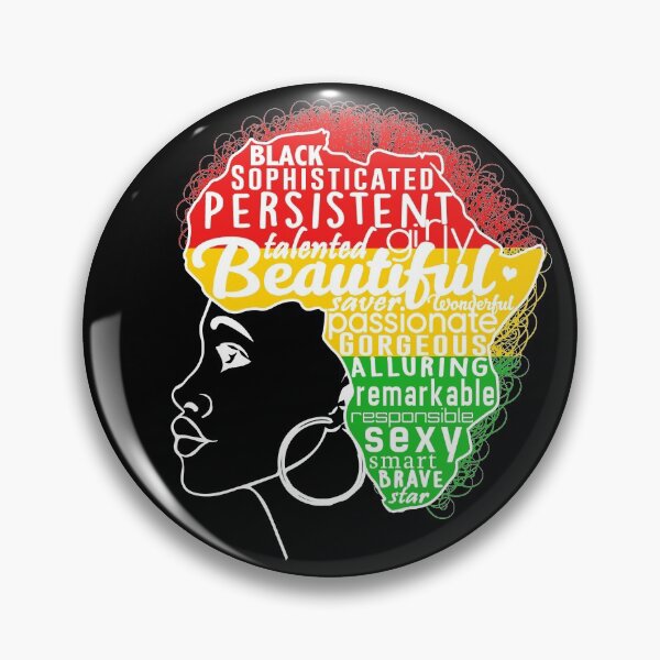 Item preview, Strong Black Woman Afro Word Art Natural Hair Girl designed and sold by BoldNewLook.