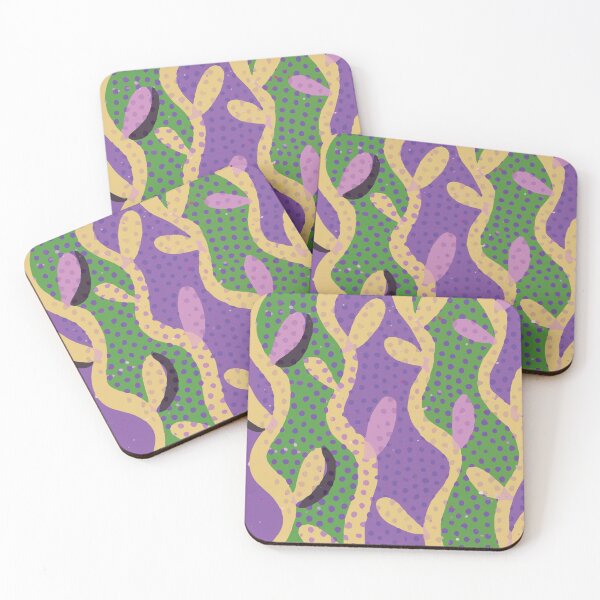 Item preview, Abstract illustrative Background Design in Purple Yellow Green Combination GC-115-5 designed and sold by GraphicCharms.