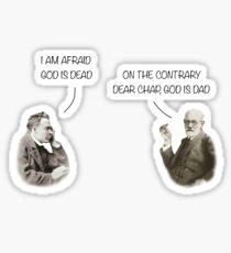 God is dad Sticker