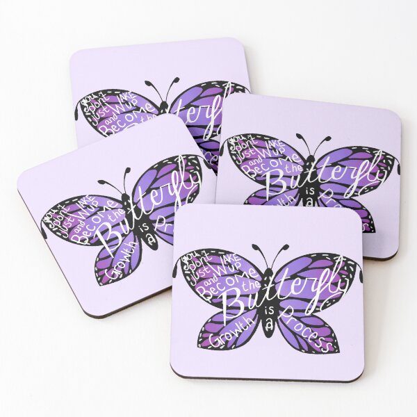 Aperçu de l'œuvre Butterfly Growth-Purple créée et vendue par TeaLeef.
