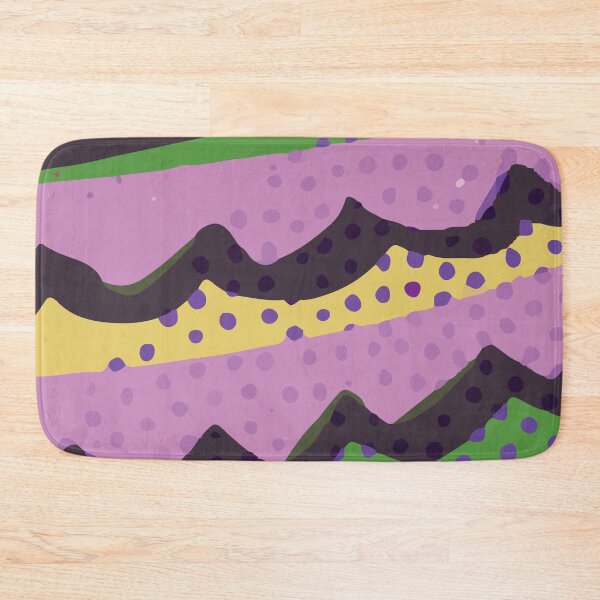 Item preview, Bold Illustrative Abstract Background Design in Purple Yellow Green Combination GC-115-6 designed and sold by GraphicCharms.