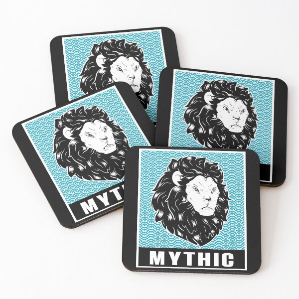 Item preview, Lion Blue Waves design designed and sold by MythicBrand.