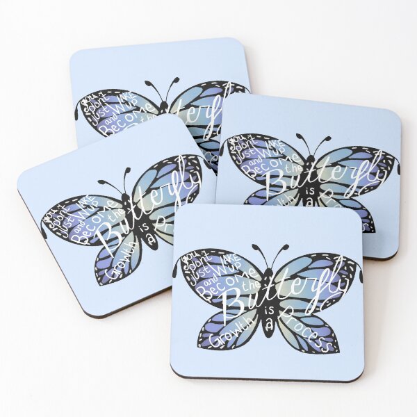Aperçu de l'œuvre Butterfly Growth-Blue créée et vendue par TeaLeef.