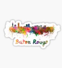 Baton Rouge skyline in watercolor Sticker