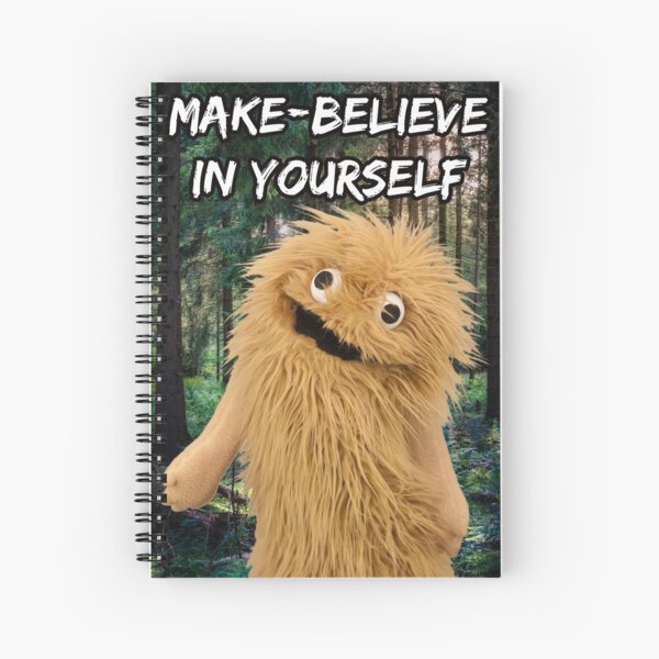 Wump Mucket Puppets Coleman the Sasquatch Make-believe in Yourself Spiral Notebook