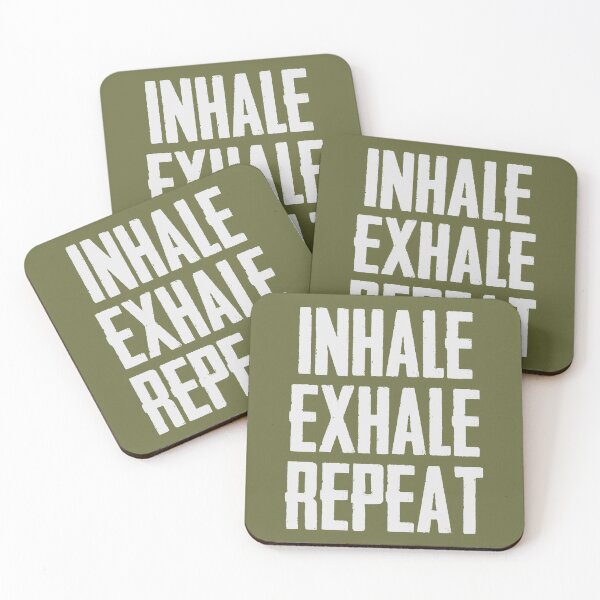 Item preview, Yoga Teacher Gifts - Inhale Exhale Repeat Funny Gift Ideas for Yoga & Pilates Teachers Instructor and Practitioner as a Reminder to Breathe designed and sold by merkraht.