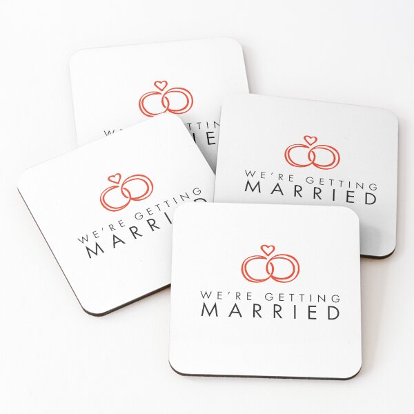 Item preview, WE ARE GETTING MARRIED - INVITATION CARD - WEDDING - MINIMALIST designed and sold by WeddingStuffArt.