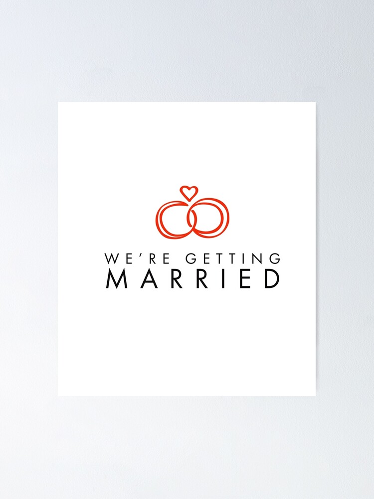 &quot;WE ARE GETTING MARRIED - INVITATION CARD - WEDDING - MINIMALIST