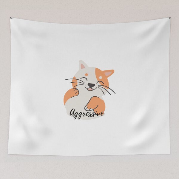 Item preview, Aggressive Kitty Cat designed and sold by lolora.