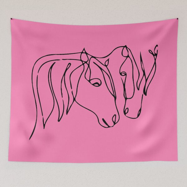 Item preview, Horses (black lines) designed and sold by didijuca.