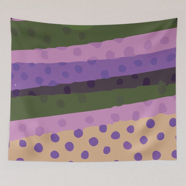 Item preview, Bold Abstract Dotted Background Design in Purple Yellow Green Combination GC-115-8 designed and sold by GraphicCharms.