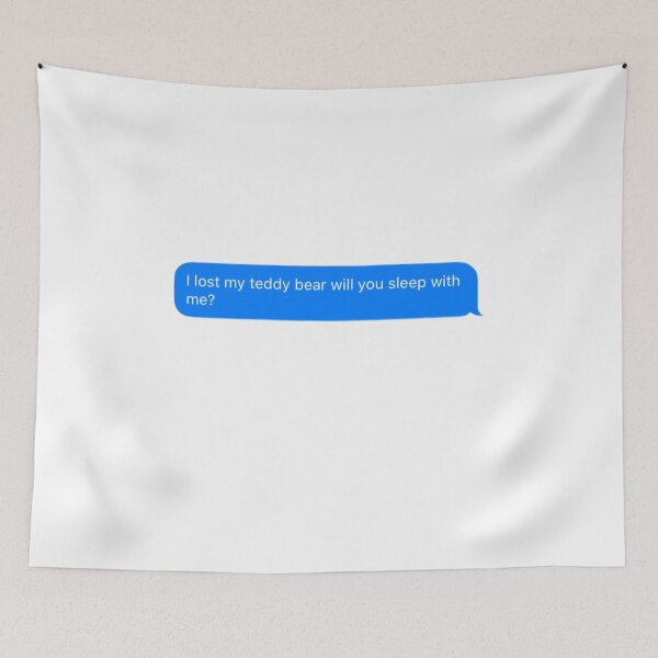 Item preview, I lost my teddy bear will you sleep with me? text designed and sold by Annika Koster.