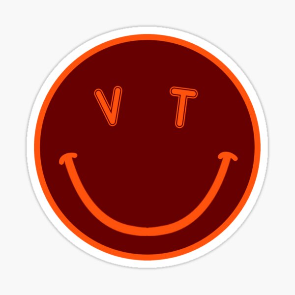 VT smiley face Sticker