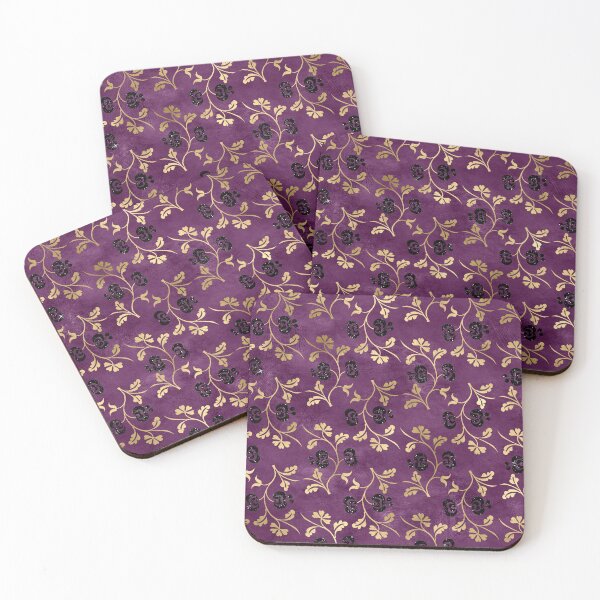 Item preview, Chinese Dragons Eastern Garden Gold Floral Pattern designed and sold by digitalvintage.