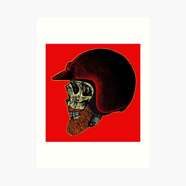 Mighty biker Art Print