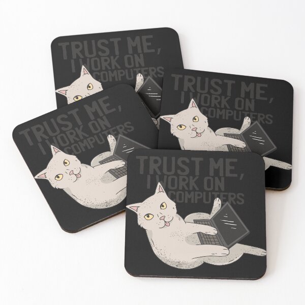 Item preview, Computer Cat Funny Design designed and sold by DavinciStore21.