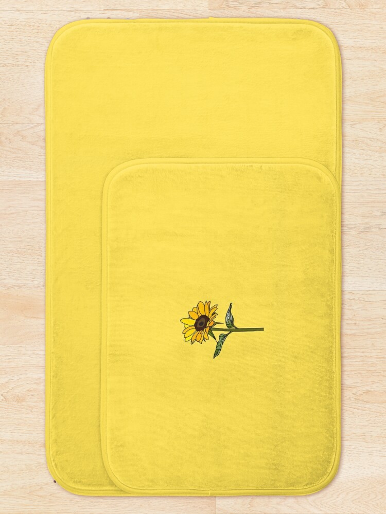 Discover Little Aesthetic Sunflower | Bath Mat