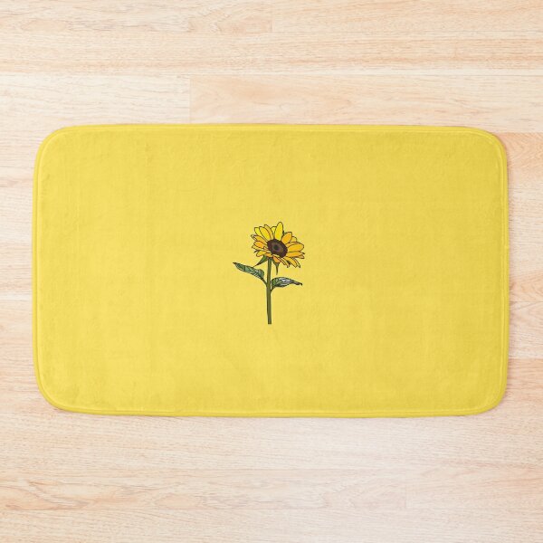 Little Aesthetic Sunflower Bath Mat