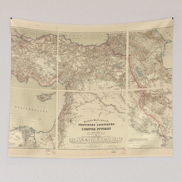 Item preview, Middle East (Ottoman Empire) Map (1884) designed and sold by allhistory.
