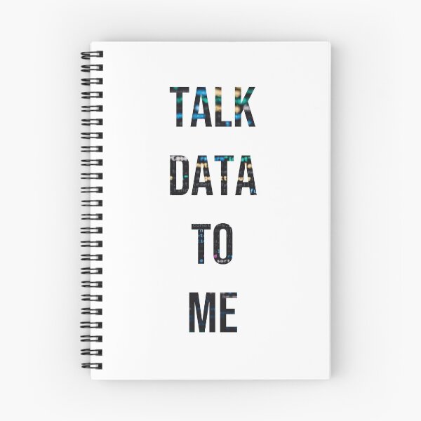 Item preview, Minimalist "Talk Data To Me " Black with code on White  designed and sold by samasa66.