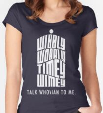 Talk Whovian To Me Women's Fitted Scoop T-Shirt