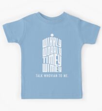 Talk Whovian To Me Kids Tee