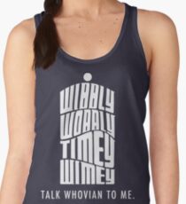 Talk Whovian To Me Women's Tank Top