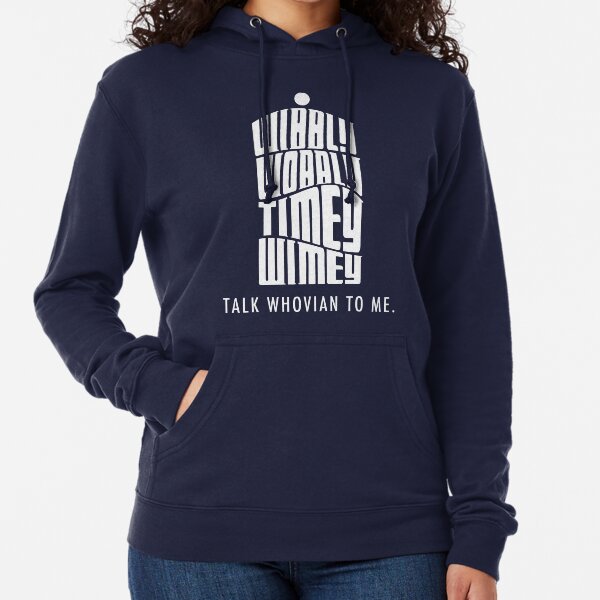 Talk Whovian To Me Lightweight Hoodie