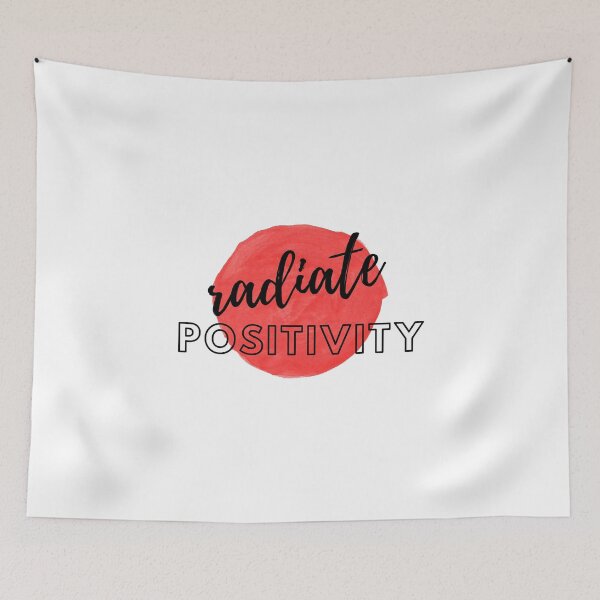 Item preview, Radiate Positivity Red Watercolor Affirmation Inspirational Quote designed and sold by ArianaDagan.