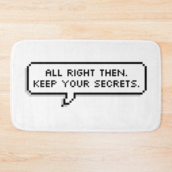 Item preview, Keep Your Secrets Pixel Speech Bubble designed and sold by Lemon  Merch.