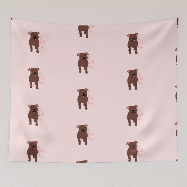 Item preview, Pitbull mamá pitbull marrón designed and sold by Sarahgranchelli.